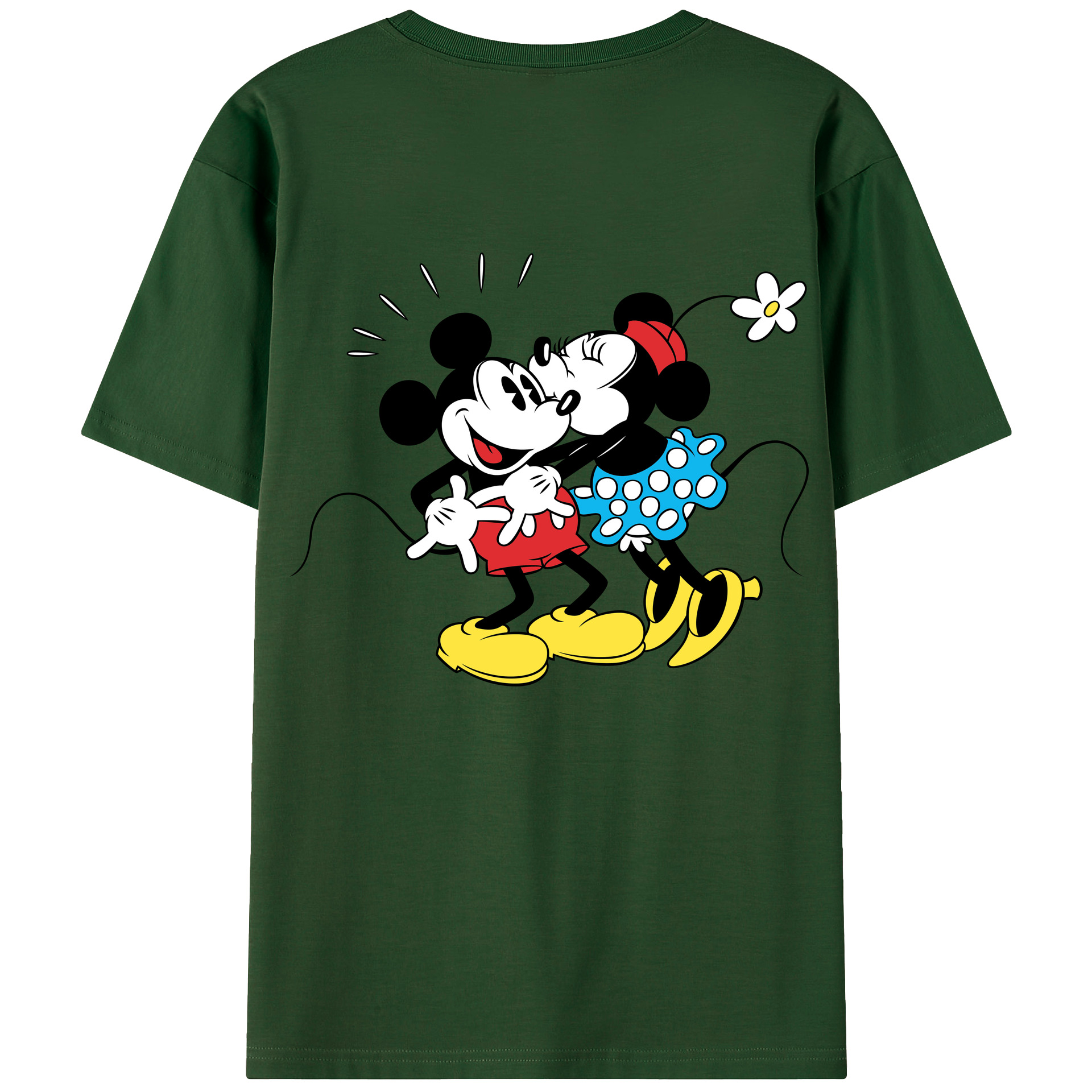 （画像用） ミッキーマウス Mickey Mouse 綿100％半袖Tシャツ（背面プリント）